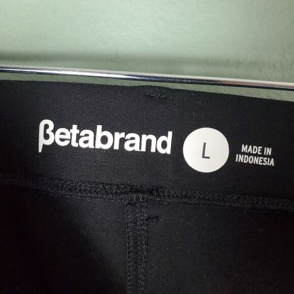 Betabrand Womens Black Classic Bootcut Mid-rise Dress Pant Yoga Pant Size Large - Picture 3 of 4